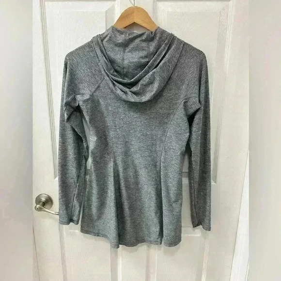 Athleta Heather Vitamin Sea Hooded Jacket Charcoal Grey Heather Ladies Small - Picture 6 of 7